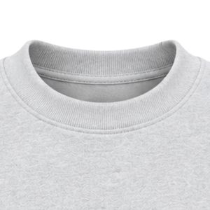 เสื้อสเวตเชิ้ตคอกลมสีเทาอ่อนพร้อมดีไซน์โลโก้ลายตราสัญลักษณ์ เสื้อพูลโอเวอร์ลำลองเนื้อนุ่มสำหรับผู้ชายผู้หญิง แฟชั่นสตรีทแวร์ เสื้อผ้าสำหรับกิจกรรมกลางแจ้ง - Product Image 4