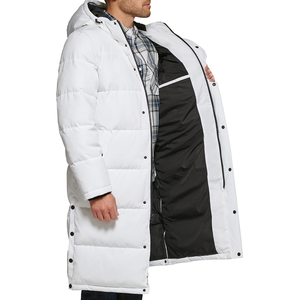Nouvelle arrivée : veste d'hiver personnalisée pour homme, légère, longue, matelassée, avec capuche, en duvet de canard, manteau d'hiver - Product Image 5