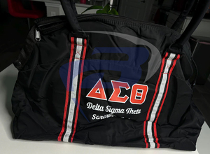 Delta |   Sigma |   Sac de voyage à roulettes en nylon léger grande capacité Theta Sorority DST, style sport de luxe - Product Image 3