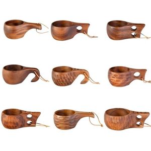 Traditional Wooden <b>Tea</b> <b>Cup</b> Set Family <b>tea</b> serving set Heat Resistant Wooden Drink Mug At Bulk Price By Supplier - Product Image 1