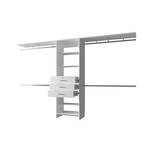 Sistema de Organización de Armarios Modulares Blancos con Barras para Colgar, Armarios y Organizadores Premium - Product Image 4