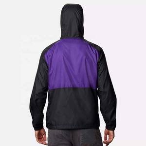 Veste coupe-vent unie prête à être expédiée |   Veste à capuche vierge en gros pour la vente en gros |   Coupe-vent promotionnel léger et abordable - Product Image 3