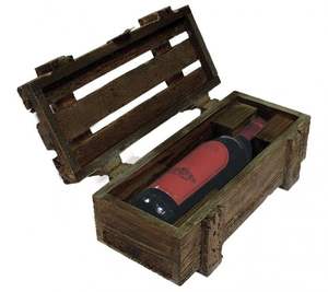 Soporte de madera para botellas de vino, organizador de botellas para encimera, estante de madera natural duradero para decoración de cocina moderna - Product Image 1