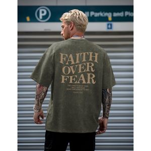 Camiseta personalizada vintage con serigrafía, de peso pesado, corte holgado y recto, con lavado ácido efecto piedra preciosa y bajo sin rematar, Hysaf Apparels Co - Product Image 3
