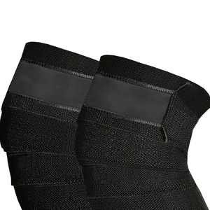 Wholesale Custom Color and Logo Elastic Heavy Duty Neoprene Fitness <b>Knee</b> <b>Wraps</b> Powerlifting Weight Lifting <b>Wrap</b> Gym Fitness <b>Wrap</b> - Product Image 5