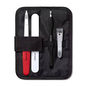 Kit Esencial de Manicura con Estuche de Viaje, Set de Manicura para el Cuidado de las Uñas, Cortacutículas de Doble Punta, Cortauñas de Hoja Curva - Product Image 1