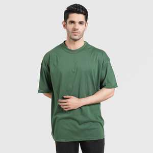 T-shirt à manches courtes pour homme, col rond, 100% coton jersey, coupe classique, couleur unie, design simple - Product Image 4