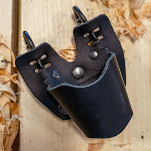 Professional Leather Hammer <b>Pouch</b> Reinforced <b>Tool</b> <b>Belt</b> Holder Heavy Duty Carpenter Accessory For Builders Contractors for sale - Product Image 1
