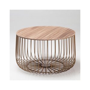 Table basse haut de gamme en marbre fait main avec base en métal, mobilier moderne pour salon - Product Image 5