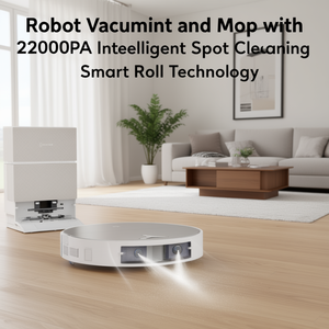 Robot Aspirador y Fregador con Succión de 22000Pa, Limpieza Inteligente por Puntos, Tecnología Smart Roll - Product Image 3