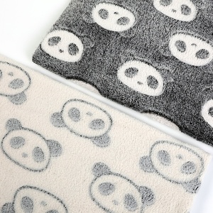 Hot Bán Hiện Đại Hai Mặt <span class=keywords><strong>Panda</strong></span> In Jacquard San Hô Flannel Flannelette Vải Cậu Bé Chăn Đôi San Hô Dệt Kim <span class=keywords><strong>Panda</strong></span> - Product Image 1