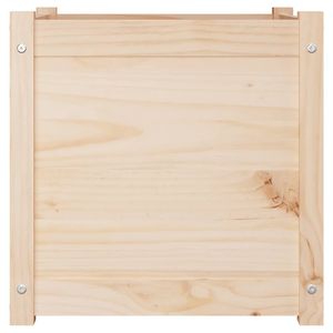 2 pezzi fioriere da giardino in legno massello 19.7 "x 19.7" x 19.7 "per vasi e fioriere - Product Image 4