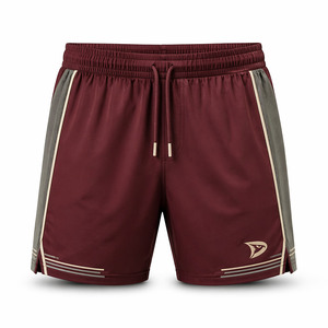Pantalones Cortos de Pickleball Color Granate, de Secado Rápido, con Inserciones de Malla Transpirable y Refrigerante - Product Image 4