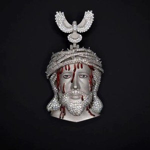 Pendentif Jésus en Moissanite style Hip Hop, entièrement serti, breloque Jésus 3D en argent sterling S925, pendentif tête de Jésus avec attache en forme d'oiseau pour homme - Product Image 1