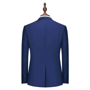 Nouvel ensemble de costume léger pour homme, pantalon et veste, couleurs et tailles personnalisables, devant plissé, tissu peigné respirant et antistatique - Product Image 3