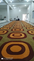 Tapis mural sur mesure, abstrait, moderne, tufté à la main, de luxe, pour couloir d'hôtel, long, en coton, adapté aux animaux domestiques, écologique