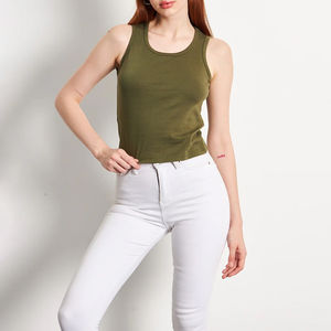 Débardeurs amples pour femmes 2026 en gros – Débardeurs de sport et de yoga pour femmes, couleur unie, coupe ajustée, personnalisables - Product Image 4