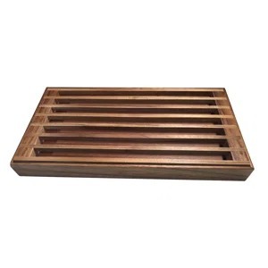 Tabla de Cortar Rectangular de Madera de Acacia, Antideslizante, No Tóxica, Apta para Lavavajillas - Product Image 3