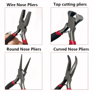 Ensemble de 8 pinces de précision en acier inoxydable avec sac de transport, compatibles avec les machines à stylos, logo personnalisé, fabrication de bijoux, outils d'artisanat DIY - Product Image 2