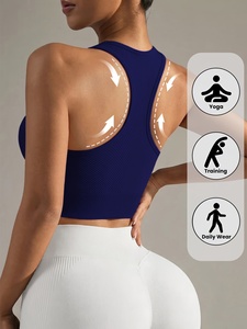 Soutien-gorge de yoga actif pour femme, avec maintien doux et sans coutures, idéal pour l'exercice, le fitness et les séances d'entraînement - Product Image 3