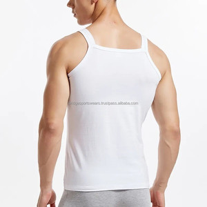 Camiseta Interior Personalizada, Cuello Redondo, Sin Mangas, Mezcla de Poliéster/Algodón, Transpirable, para Gimnasio y Entrenamiento - Product Image 4