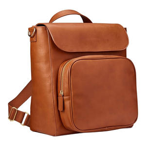 Sac à dos à langer personnalisé en cuir véritable imperméable pour bébé - Fermeture éclair avec protection RFID de haute qualité - Vente en gros disponible - Product Image 6