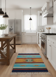 Alfombra de Algodón Hecha a Mano de Alta Calidad, Diseño Floral Moderno, Lavable a Máquina, Reversible, Diseño Personalizado para el Hogar y Ejercicio - Product Image 3