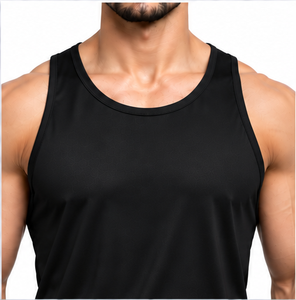 Mens Gym Tank Top High Quality Breathable <b>Muscle</b> <b>Vest</b> Quick Dry Fitness Sportswear Sleeveless Singlet Custom Logo Plus Size OEM - Product Image 5