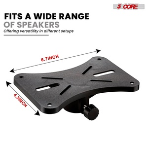 <b>Speaker</b> Stands 5-Core Heavy Duty Adjustable 54" Tripod for PA <b>DJ</b> Studio Monitors - Product Image 6