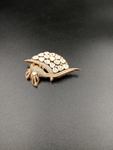 Broche de luxe en argent 925 avec nœud papillon et paon, sertie de diamants, bijoux fins unisexes, cadeau - Product Image 4