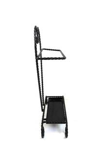 Porte-parapluie en fer forgé en forme de cœur, style vintage français - Product Image 2