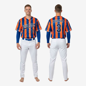 Ensembles d'uniformes de baseball personnalisés pour hommes, style unique, tissu polyester, vêtements de sport, vêtements d'équipe, uniforme de baseball par sublimation - Product Image 4