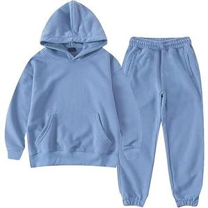 Survêtements décontractés écologiques de bonne qualité pour enfants, ensembles de jogging et d'entraînement, avec fermeture éclair, manches longues, grandes tailles, hiver - Product Image 1
