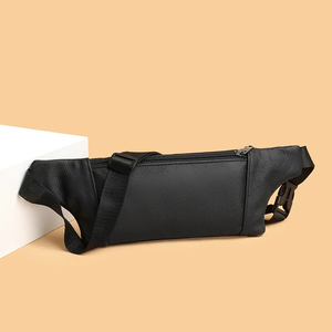 Bolso de pecho minimalista de cuero con cierre de cremallera, duradero, para uso diario, para todas las estaciones, para hombre - Product Image 2