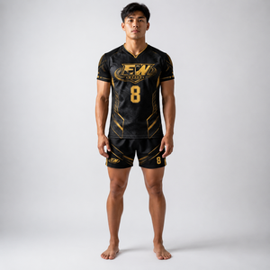 Uniforme de voleibol duradero hecho con tela de primera calidad que ofrece movimiento flexible y rendimiento confiable en la cancha. - Product Image 4