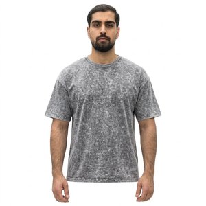 Camiseta de Algodón para Hombre, Corte Regular, Estampado Serigrafiado, Cuello Redondo, Manga Corta, Estilo Casual, Tejido Jersey Sólido de 220g, Ropa Urbana - Product Image 5