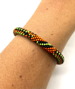 Colorblock Seed Bead Seawater Pearl <b>Charm</b> Bracelet Handmade Elastic Luxury Unisex Jewelry Wholesale Custom Gift Ideas - Product Image 2