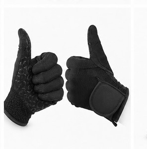 Nuevos Guantes de Equitación de Cuero Genuino Personalizados con Cierre de Gancho, Ajuste Atlético, Venta al Por Mayor, Último Diseño - Product Image 2