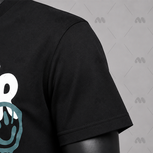 Camiseta de Hombre 100% Algodón al por Mayor, Personalizada con Estampado Frontal, 180G, Cuello Redondo, Tejido Transpirable, Informal, con Diseño Gráfico, OEM - Product Image 6