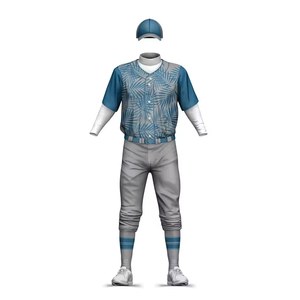 Ensemble uniforme d'entraînement de baseball – Maillot athlétique professionnel avec pantalon assorti, tissu doux, respirant et à séchage rapide, léger - Product Image 4