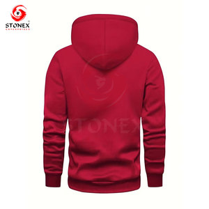 Sweat à capuche pour homme de haute qualité, col en polaire uni, 100% coton, saison hivernale, vente en gros, logo personnalisé, écologique, doublé - Product Image 3