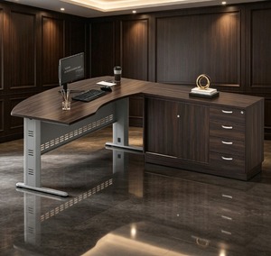 Escritorio Ejecutivo Moderno Contemporáneo de 6 Pies en Forma de L con Gabinete de Almacenamiento de Madera, Muebles de Oficina para el Hogar, DIY, Independiente - Product Image 2