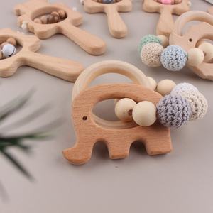 Mordedor de Madera para Bebé Ecológico, Impermeable, Duradero y Ligero, Hecho a Mano, Suministro de Fábrica, Decoración del Hogar - Product Image 3