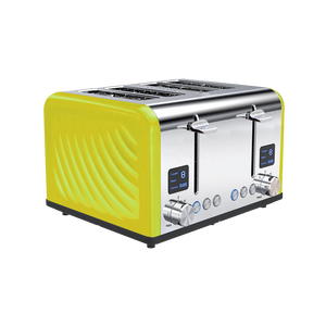 Chuyên nghiệp thép không gỉ 4-Slice nướng bánh mỳ tiết kiệm năng lượng hộ gia đình thương mại sử dụng thiết bị điện biến màu nâu hâm nóng - Product Image 4