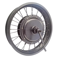 Moteur de moyeu arrière sans balais et sans engrenages pour vélo électrique Fat Ebike 20 pouces 20x4.0, 60V 72V 3000W