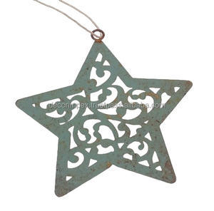 Adornos de metal con acabado Gris de nuevo estilo de adornos de linterna decorativos de festival de hierro y oro y plata - Product Image 2