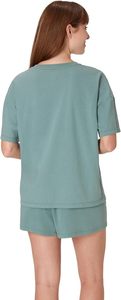 Ensemble t-shirt et short unisexe grande taille décontracté respirant en coton tricoté 100% à col rond et manches courtes coupe classique - Product Image 2