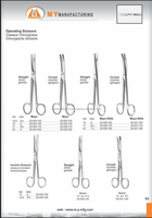 Ciseaux chirurgicaux en acier inoxydable Mayo Metzenbaum, pointus, à lame arrondie, courbés, droits, certifiés CE ISO, instruments chirurgicaux