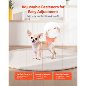 Pannolini Usa e Getta Stampati per Cani Femmine |   Super assorbente e a prova di perdite a 360° |   Indicatore di umidità - Product Image 5