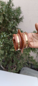 Ethnic <b>Indian</b> Style Wooden <b>Bangles</b> for Women Handmade Jewelry Set with Vintage Tribal Appeal - Product Image 2